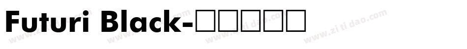 Futuri Black字体转换